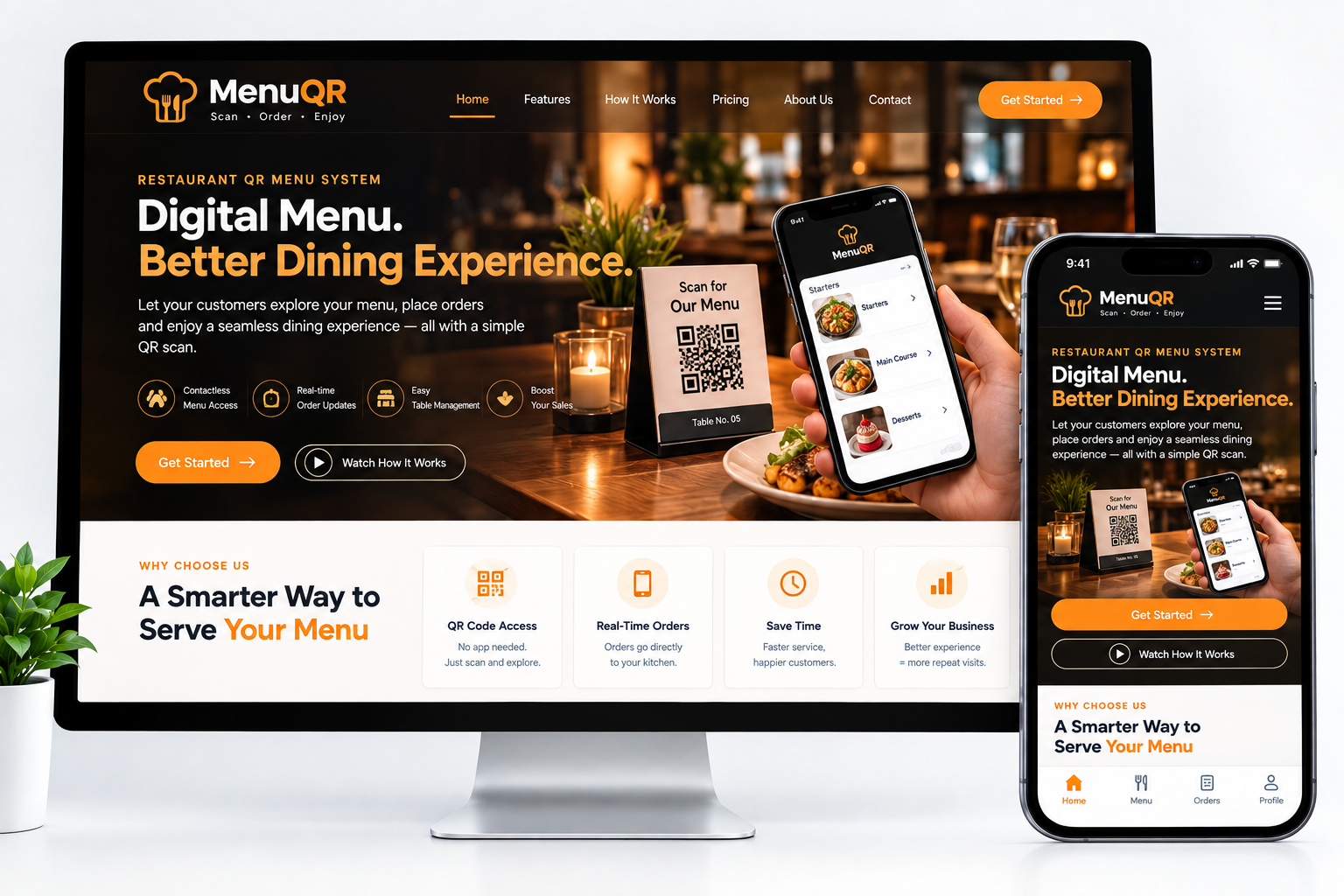 Restaurant QR Menu System