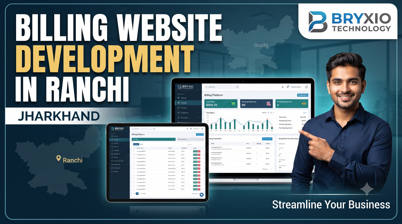 Billing Website Development in Ranchi, Jharkhand | Bryxio Technology